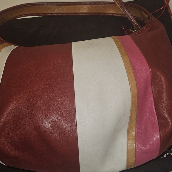 Rare Coach Ergo Striped Zip-top Lightweight Collection Hobo Bag 2003. - Picture 8 of 15